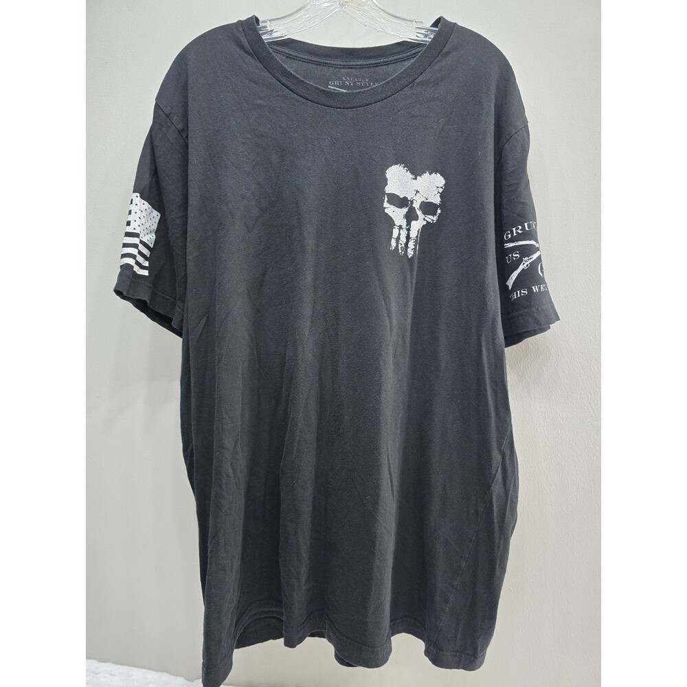Grunt Style Men’s XL Black Graphic Tee Skull T-Shirt Ride It Like You Stole It